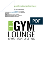 Adviesrapport Gym Lounge Groningen
