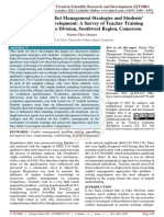 Classroom Conflict Management Strategies and Students' Competency Development A Survey of Teacher Training Colleges in Fako Division, Southwest Region, Cameroon