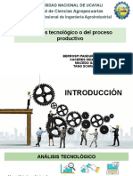 Análisis tecnológico de procesos productivos