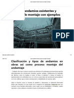 Tipos de Andamios Existentes y Proceso de Montaje Con Ejemplos