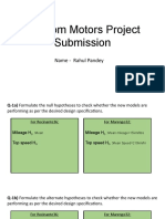 Random Motors Project Submission: Name - Rahul Pandey