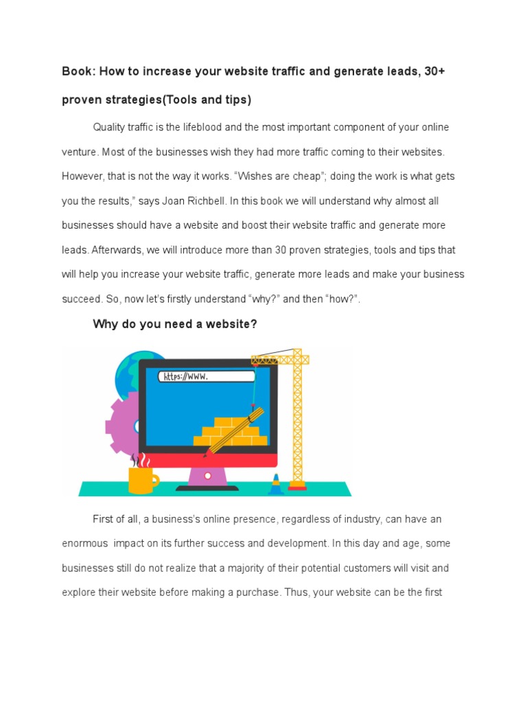 How To Increase Your Website Traffic | PDF | Search Engine Optimization ...