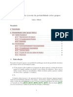 Uma Introduçao A Teoria Da Probabilidade Sobre Grupos