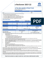 Tax Reckoner 2021-22: Snapshot of Tax Rates Specific To Mutual Funds