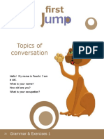 Topics of Conversation: Grammar & Exercises 1