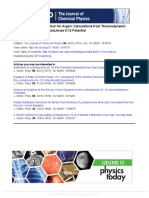 Radial Distribution Function For Argon Calculations From Thermodynamic Properties and