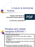 Aspek Hukum & Adminitrasi Kontrak