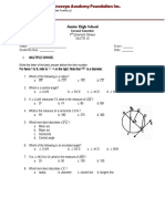 3rd Quarterly Exams-Math 10