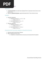 Maths Notes (Recurrence Relations)