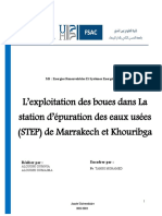 L'exploitation des boues dans la STEP de Marrakeche et Khouribga