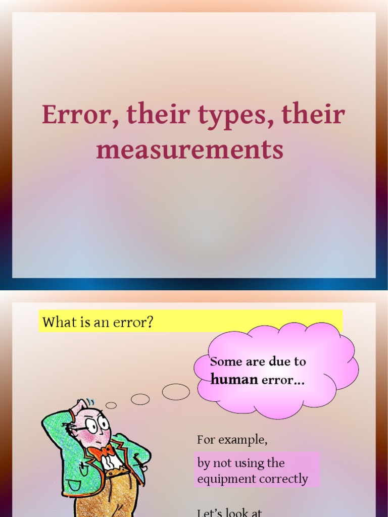 Types of Measurement Errors Explained | PDF | Observational Error ...