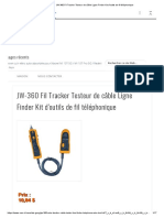 JW-360 Fil Tracker Testeur de Câble Ligne Finder Kit D'outils de Fil Téléphonique