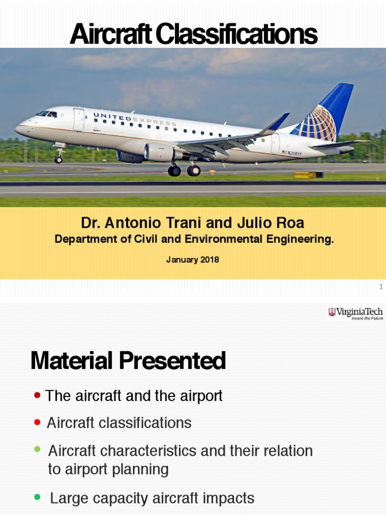 Aircraft Classifications for Airport Planning | PDF | Airport | Runway
