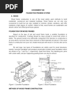 Assignment 300 Foundation Framing System A. Wood