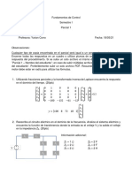 Fundamentos de Control - Parcial 1