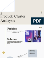 MLH005 Product Cluster Analaysis