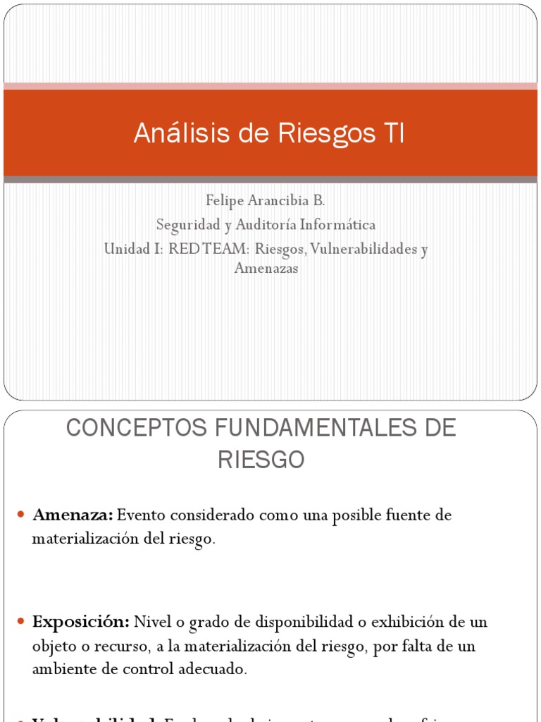 Análisis de Riesgos en TI | PDF | Seguridad | La seguridad informática