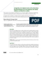 El Impacto de La Corrupción y La Cleptocracia en Los Derechos Humanos