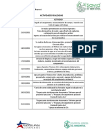 Actividades Realizadas