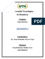 Universidad Tecnológica de Honduras: Filosofía I