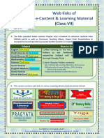 Class VII E-Content Links (Final)