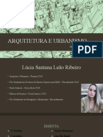 Arquitetura e Urbanismo