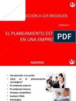 Semana 6 Fundamentos de Planificación Estratégica 2022