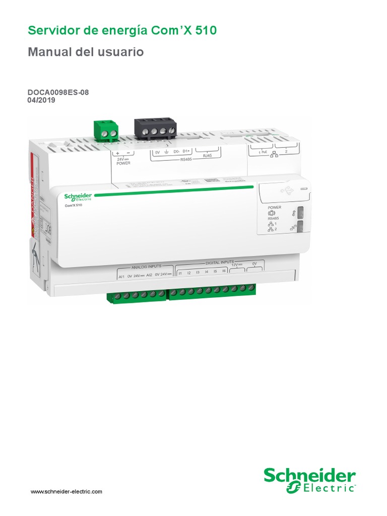 Mapa Modbus ComX510 - Manual-Usuario | PDF | Servidor (Computación ...