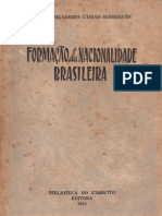 Formação Da Nacionalidade Brasileira - Brig. Lysias Rodrigues, 1954