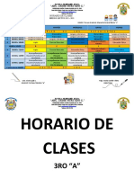 Horario de Clases - 3ro - A - 2022 - 2023