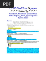 CS507 Final Term 14 Papers