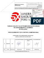 Control dimensional de obras civiles y electromecánicas