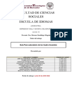 Guía para Laboratorio Del Libro Los Cuatro Acuerdos Sección 01