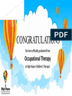 Occupational Therapy Congrats