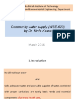 1 - Community Water Supply Management& Intro