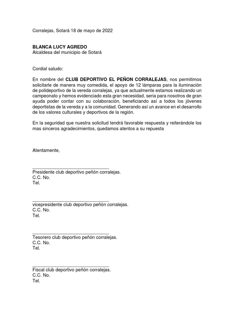 Solicitud Lamparas | PDF
