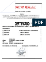 Certificado de Limpieza 2022-1