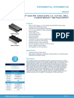 Sllimm™-Nano 2 Series Ipm, 3-Phase Inverter, 3 A, 1.6 Ω Max., 600 V, N ‑Channel Mdmesh™ Dm2 Power Mosfet