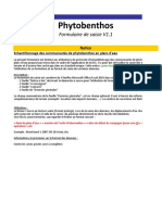 Formulaire de Saisie Phytobenthos V1.1 2