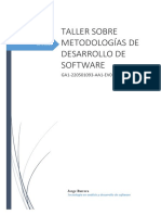 Taller Sobre Metodologías de Desarrollo de Software