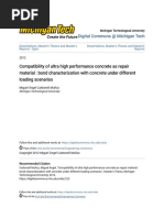 Compatibility of Ultra High Performance Concrete As Repair Material Bond Characterization With Concrete Under Different Loading Scenarios