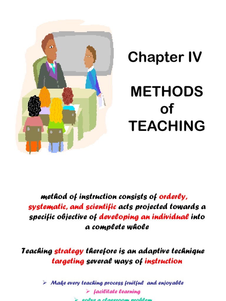 IV - Methods of Teaching | PDF | Lecture | Teachers