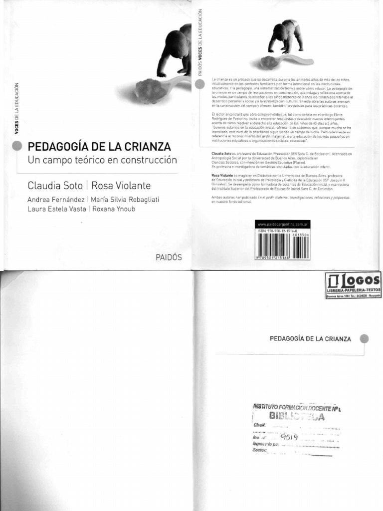 SOTO, Claudia y VIOLANTE, Rosa, Pedagogía