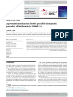 Diabetes Res Clin Pract 2020 - A Proposed Mechanism For The Possible Therapeutic Potential of Metformin in COVID-19