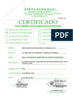 Modelo de Certificado Javero Sac RP
