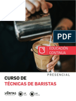 Plan de Estudios Curso de Técnicas de Baristas