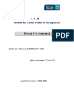 Projet Professionnel: H. E. M. Institut Des Hautes Etudes de Management