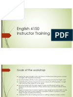 English 4150 Training