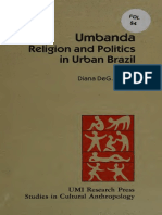 BROWN, Diana. Umbanda. Religion and Politics in Urban Brazil