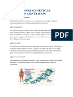 Mutaciones genéticas: tipos y causas